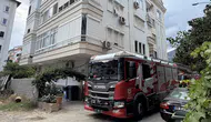 Antalya'da apartman dairesinde yangın paniği