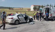 Tokat'ta iki otomobil kafa kafaya çarpıştı : Kazada 2 yaralı