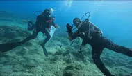 Fethiye Göcek Halk Plajı'nda deniz dibi temizliği yapıldı