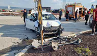 Kütahya'da trafik kazasında 2 kişi yaralandı