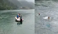 Uzungöl’de çanta için göle atlayan Arap turist aranıyor