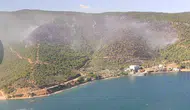 Gemlik'te alev kapanında kalan ekipler yangını 5 saatte kontrol altına aldı