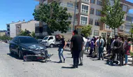 Nevşehir'de otomobil ile motorlu bisiklet çarpıştı : 1 kişi yaralandı