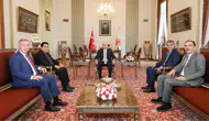 TBMM Başkanı Kurtulmuş ile Yeni Yol Partisi Grup Başkanı Ekmen görüştü