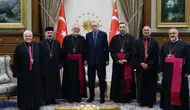 Cumhurbaşkanı Erdoğan Katolik Episkoposlar Heyeti ile bir araya geldi