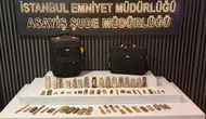 Fatih'te kuyumcu deposundan valizle 51 kilo hurda altın çalan 2 şüpheli tutuklandı