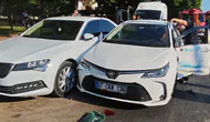 Antalya'da 3 araç arasında kaza : Maddi hasar oluştu