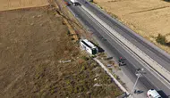Eskişehir'de yolcu otobüsü devrildi : Çok sayıda yaralı