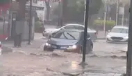 Sinop Türkeli'de sağanak : Cadde ve sokaklar göle döndü