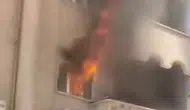 Elazığ'da 4 katlı binada çıkan yangın itfaiye ekiplerince söndürüldü