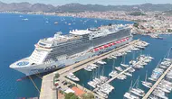 Bodrum'a dev kruvaziyer geldi : Aroya 2 bin 360 turisti ilçeye getirdi