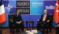 Cumhurbaşkanı Erdoğan ile görüşen Macron'dan dikkat çeken sözler