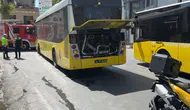 Ortaköy'de İETT otobüsünden dumanlar yükseldi