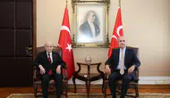 TBMM Başkanı Kurtulmuş ile MHP lideri Bahçeli bir araya geldi