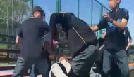Arnavutköy'deki parkta çocuklar arasında kavga : Şüpheliler polis tarafından yakalandı