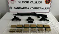 Bilecik'te jandarmadan silah operasyonu : Evden çok sayıda mühimmat çıktı