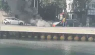 Sarıyer'de yer altı kablolarında çıkan yangın korkuttu