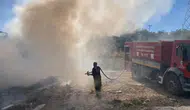 Hatay Altınözü'de çöplük alanda yangın