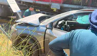 Elazığ'da manzarayı çekerken tren kazasını cep telefonuyla kaydetti