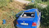 Bilecik'te sürücüsünün kontrolünden çıkan otomobil takla attı : 1 yaralı