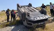 Van Erciş’te kamyonet takla attı : 4 kişi yaralandı