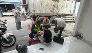 Samsun'da motosiklet kazasında sürücü yaralandı