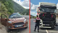 Zonguldak'ta tır ile çarpışan otomobildeki yaşlı çift öldü