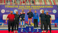 Bilecikli halterci Beyzanur Öztürk, Türkiye üçüncüsü oldu