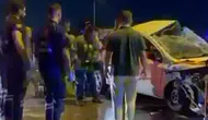 Bursa'da otomobil refüje çarptı : Genç sürücü hayatını kaybetti
