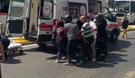 Edirne'de minibüs ile motosiklet çarpıştı : Sürücü yaralandı