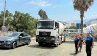 Hatay'da yola beton döken mikser sürücüsüne 191 bin TL ceza