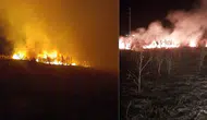 Afyonkarahisar'da anız yangını : Ekipler tarafından kontrol altına alındı