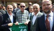 Cumhurbaşkanı Erdoğan'a Muğlaspor forması hediye edildi