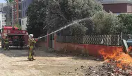 Hatay Defne'de doğal gaz borusu patladı : Alevler metrelerce yükseldi