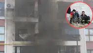 Elazığ'da korkutan yangın : 12 kişi dumandan etkilendi, 16 kişi kurtarıldı