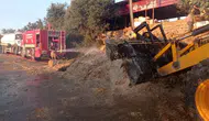 Hatay Defne'de samanlık alanda yangın çıktı
