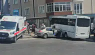 Zonguldak'ta feci kaza ! Halk otobüsü ile otomobil çarpıştı, 7 yaralı