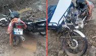 Niğde'de kontrolden çıkan motosiklet kaza yaptı : 2 yaralı