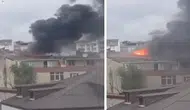 Arnavutköy’de 3 katlı binanın çatısında yangın çıktı !