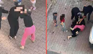 Kayseri'de 2 kadın saç baş birbirine girdi : Çocukların ağlamalarına aldırış etmediler