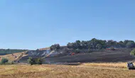 Bilecik'te arazi yangını : Havadan ve karadan müdahaleyle söndürüldü