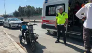 Burdur'da 3 tekerlekli motosiklet devrildi : Sürücü yaralandı