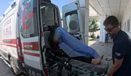 Aksaray'da kavga : Bahçede oturan kadın bacağından yaralandı