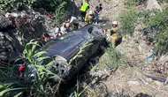 Hatay’da otomobil devrildi : 2 yaralı