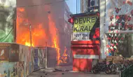 Kocaeli'de konteyner yangını paniğe neden oldu : 2 işletmede hasar oluştu