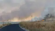 Ankara Polatlı'da yangın çıkaran şüpheli suçüstü yakalandı : 250 dönüm alan yandı