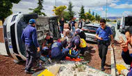 Afyonkarahisar’da feci kaza : İki otomobil çarpıştı, 7 kişi yaralandı