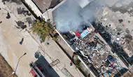 Sinop Boyabat'ta eski hastane binasında yangın çıktı