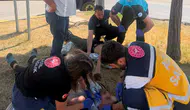 Van'da kontrolden çıkan otomobil refüje çarptı: 2 yaralı