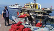 İzmir'de yasa dışı avcılık denetimi : 560 kilo kara midyeye el konuldu